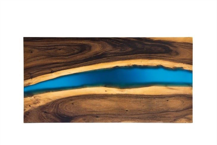 Wholesale Resin & South American Walnut Solid Wood Desk Top