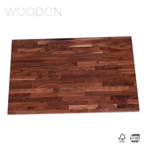 Solid EU White Oak Wood Butcher Block Style Dining Table Top